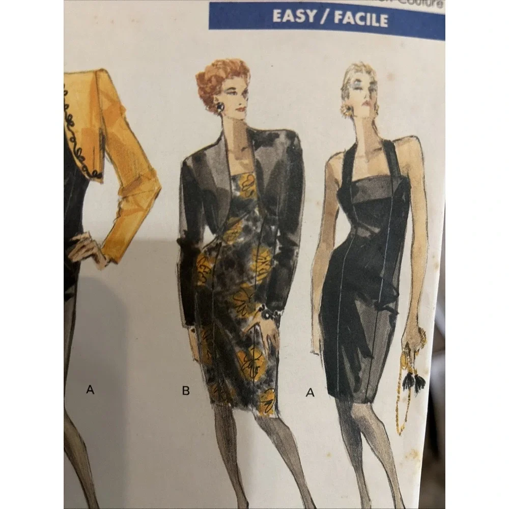 VOGUE Sewing Pattern 7358 Misses Jacket and Dress UNCUT! Vintage Size 12-16 VTG